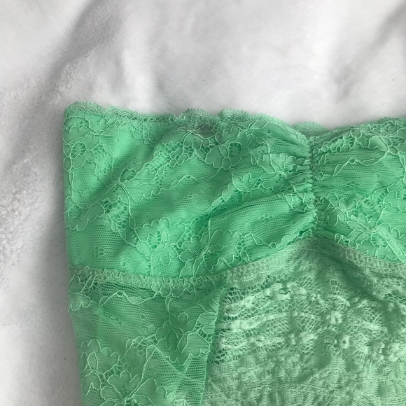 Free People Crop Lace Ruched Strapless Bandeau - Picture 4 of 7